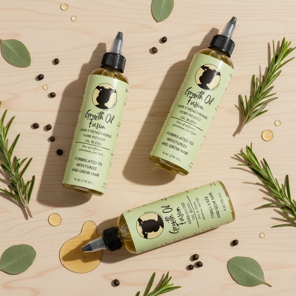 Growth Oil Fusion – Herb-Infused Hair Strengthening Blend
