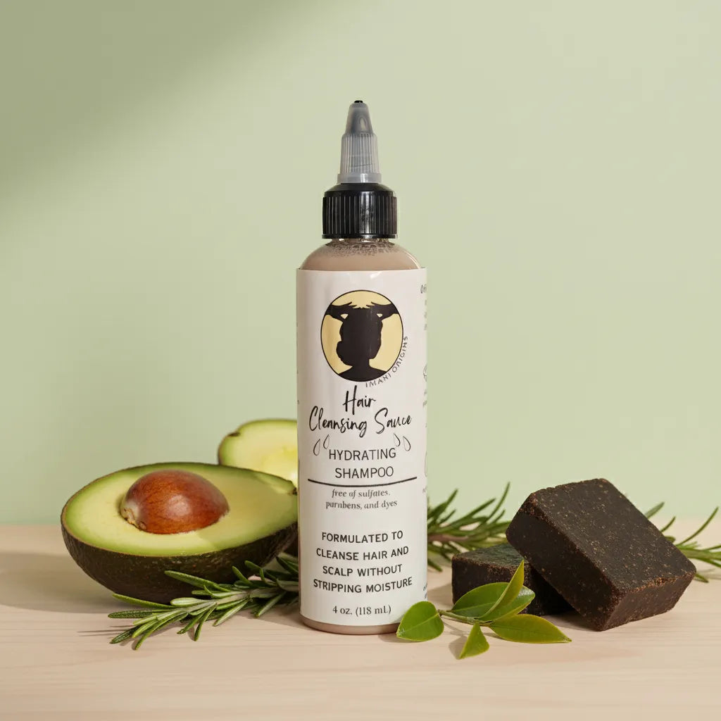 Imani Origins Hair Cleansing Sauce | Hydrating Shampoo with